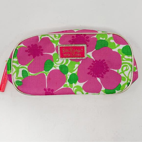 Lilly Pulitzer x Estée Lauder Zip Top Floral Makeup Bag, Good used condition - Picture 3 of 11